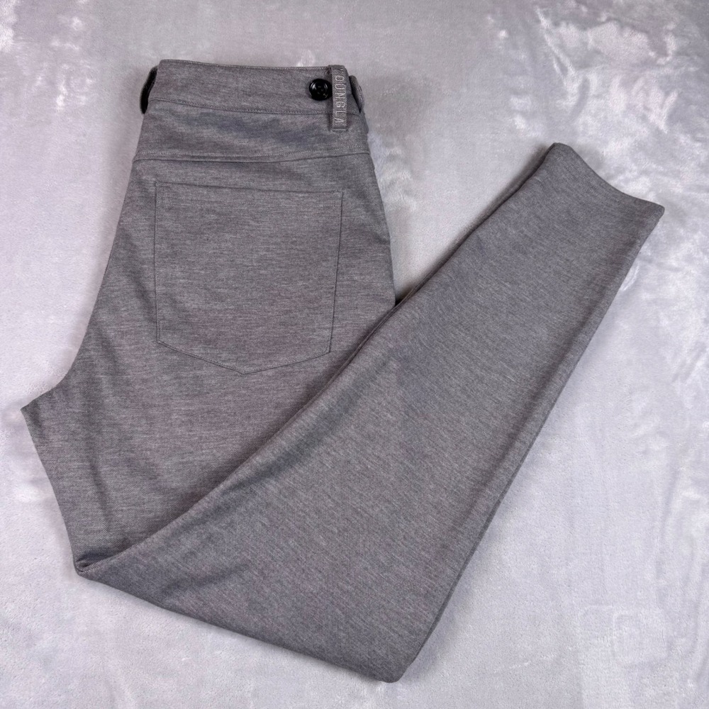 YoungLA 614 Woven Dress Pants Mens 34 Heather Gray Slim Fit Trousers YLA2259